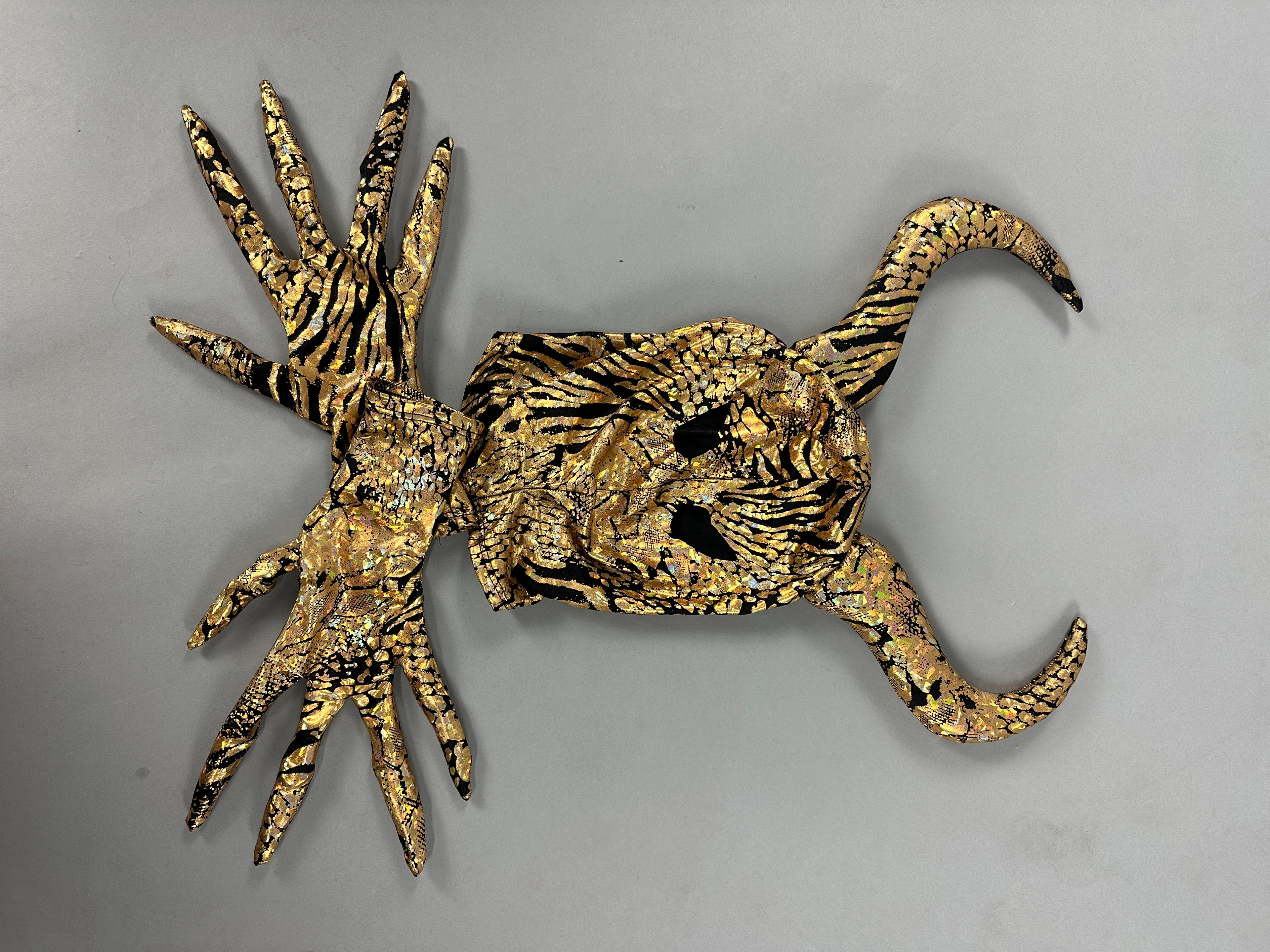 A decorative sculpture reminiscent of a gazelle&