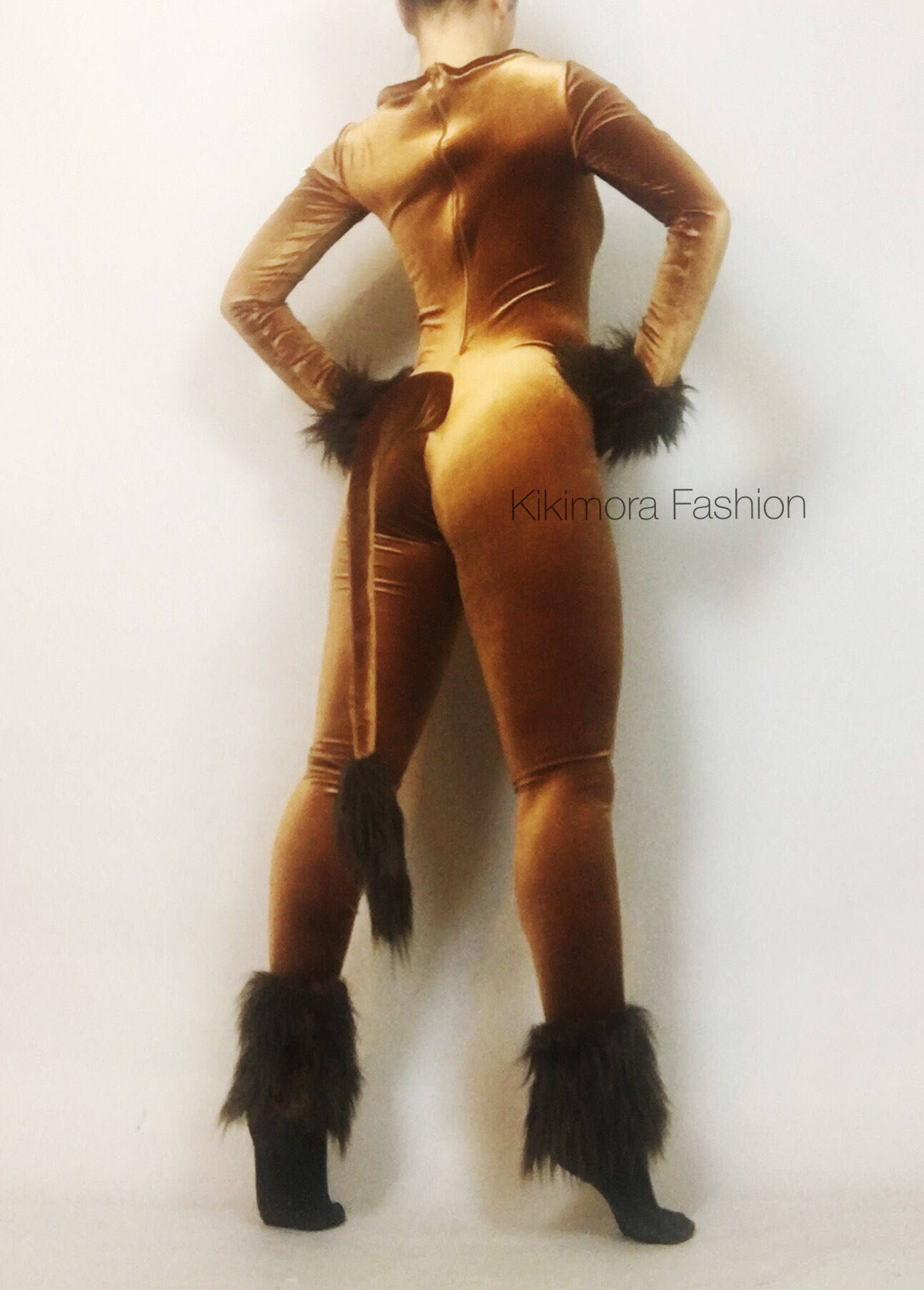 Wizard of Oz, Lion Costume, Beautiful Velvet Jumpsuit, Dance Costume for Women or Men, Contortion Bodysuit, Exotic Dancewear