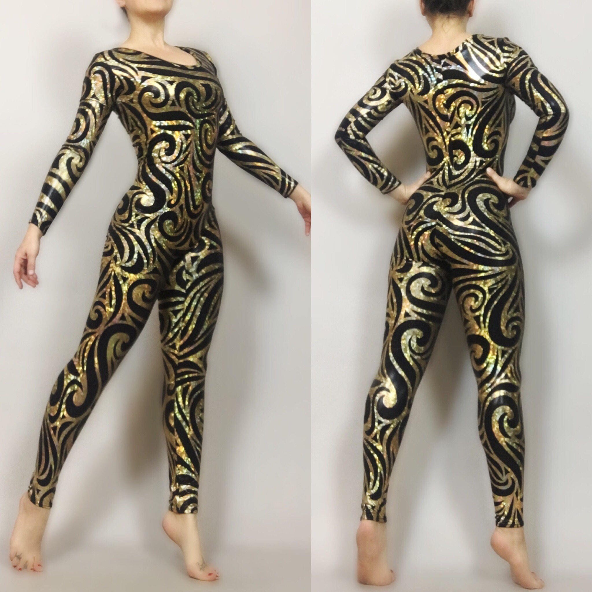 Shiny Spandex catsuit, gymnastic leotard,exotic dance wear, trending now, dance competition, aerialist costume.