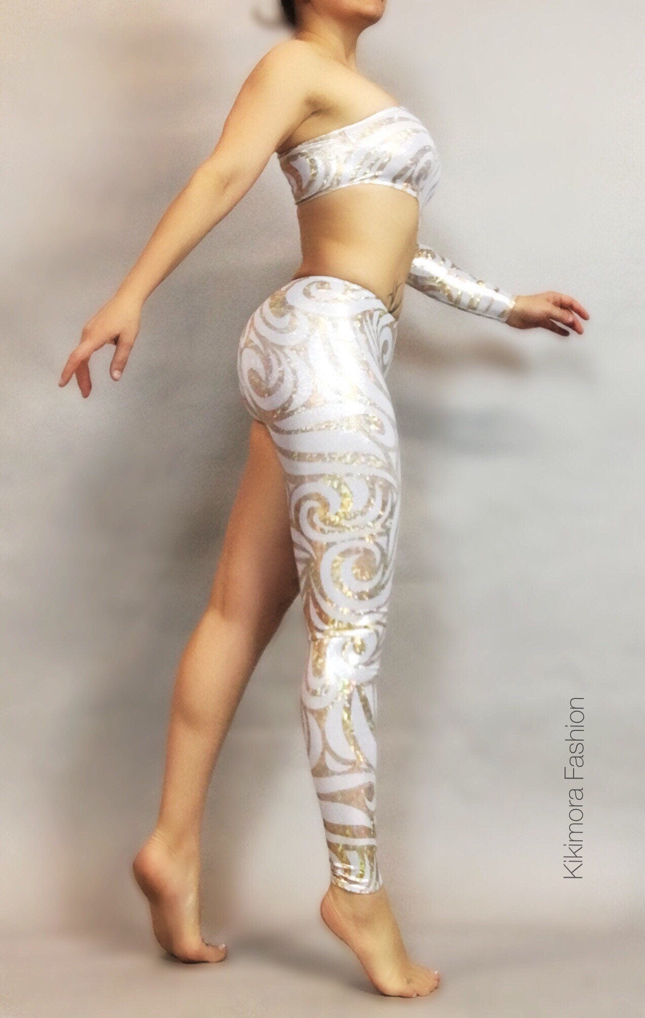 White Bodysuit for Women or Men, Circus Costume, Custom Leotard, Exotic Dancewear, Spandex Catsuit, Trending Now