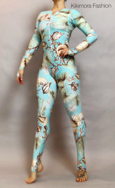 Under the Sea Outfit, Beautiful Seashell Bodysuit for Women, Activewear, Wetsuit, Mermaid Costume, New Trend Made in USA