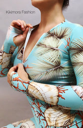 Under the Sea Outfit, Beautiful Seashell Bodysuit for Women, Activewear, Wetsuit, Mermaid Costume, New Trend Made in USA