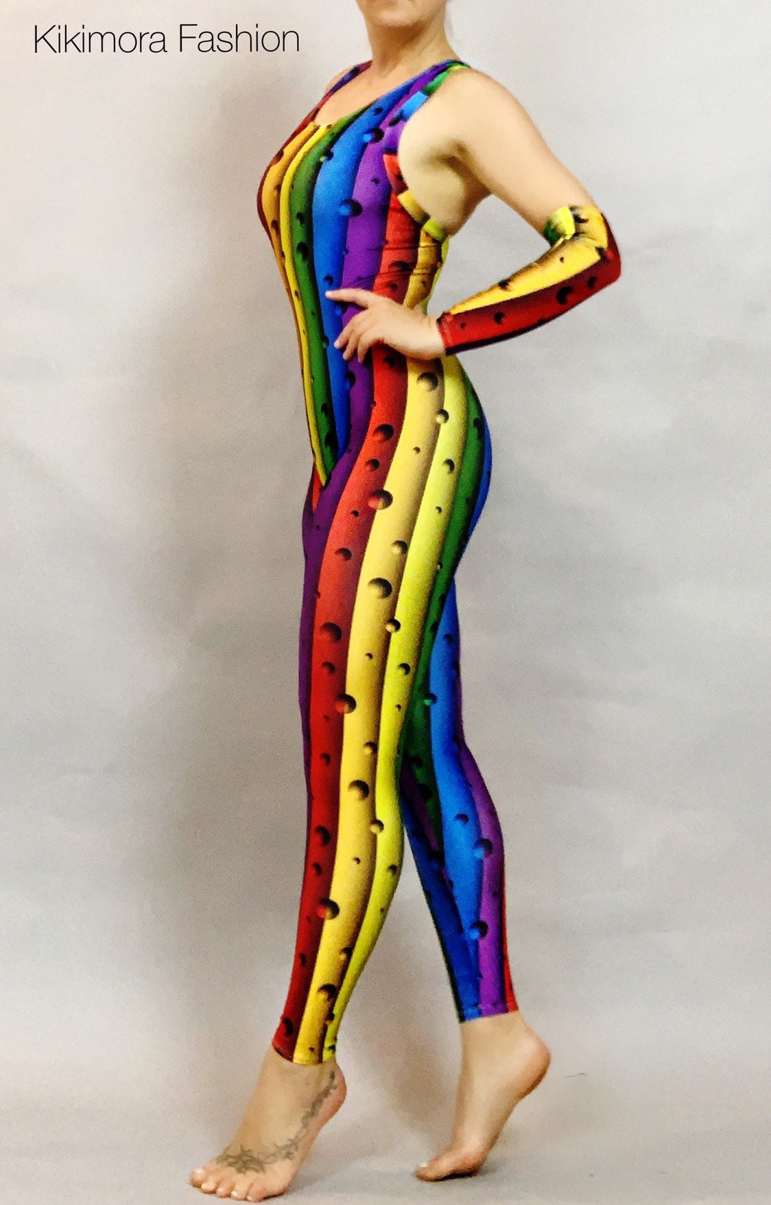 Circus Party Outfit, Contortion Outfit, Catsuit for Gymnast, Clown Dance Costume, Trending Now, Festival Fashion, Lgbtq Rainbow