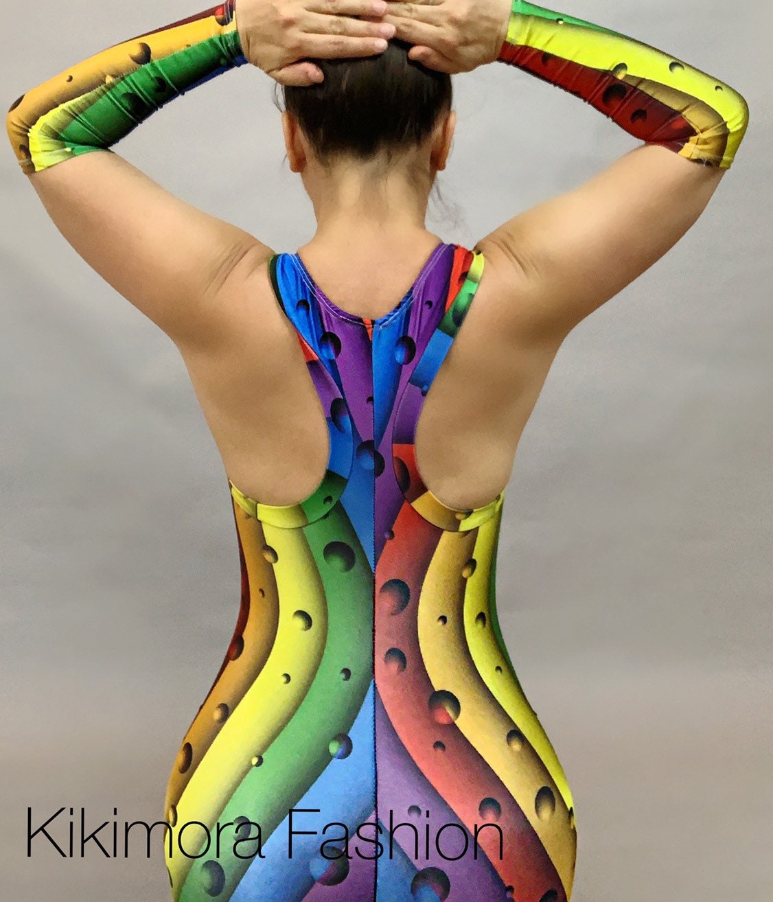 Circus Party Outfit, Contortion Outfit, Catsuit for Gymnast, Clown Dance Costume, Trending Now, Festival Fashion, Lgbtq Rainbow