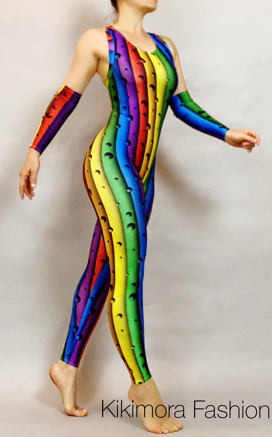 Circus Party Outfit, Contortion Outfit, Catsuit for Gymnast, Clown Dance Costume, Trending Now, Festival Fashion, Lgbtq Rainbow
