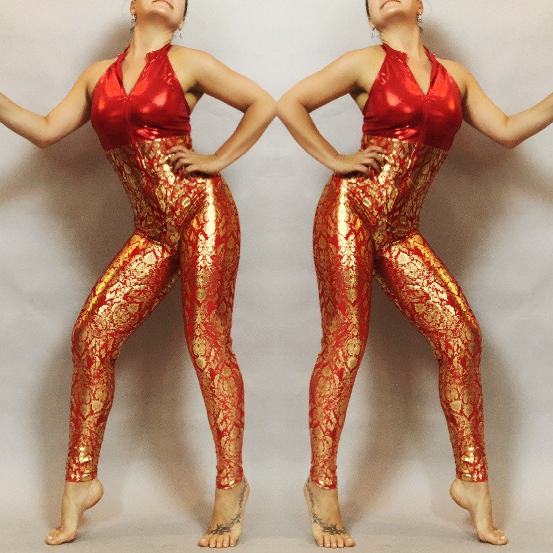 Spandex catsuit, beautiful Open back, Bodysuit for Woman or man, Good for gymnastics party, Dance, Gift for her.
