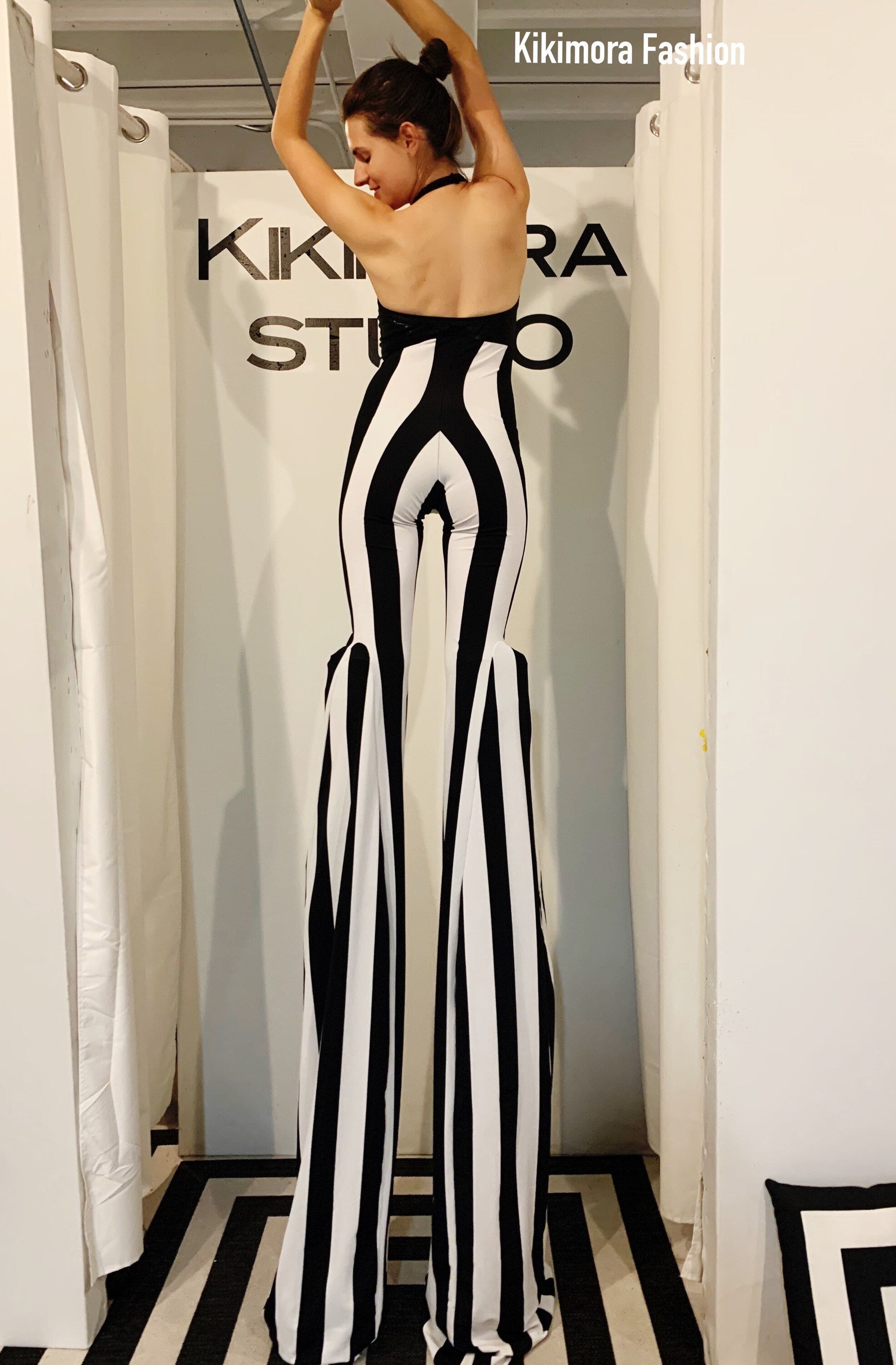 Stilts Costume, Stripe Legs, Stilt Walkers, Circus Performers Jumpsuit