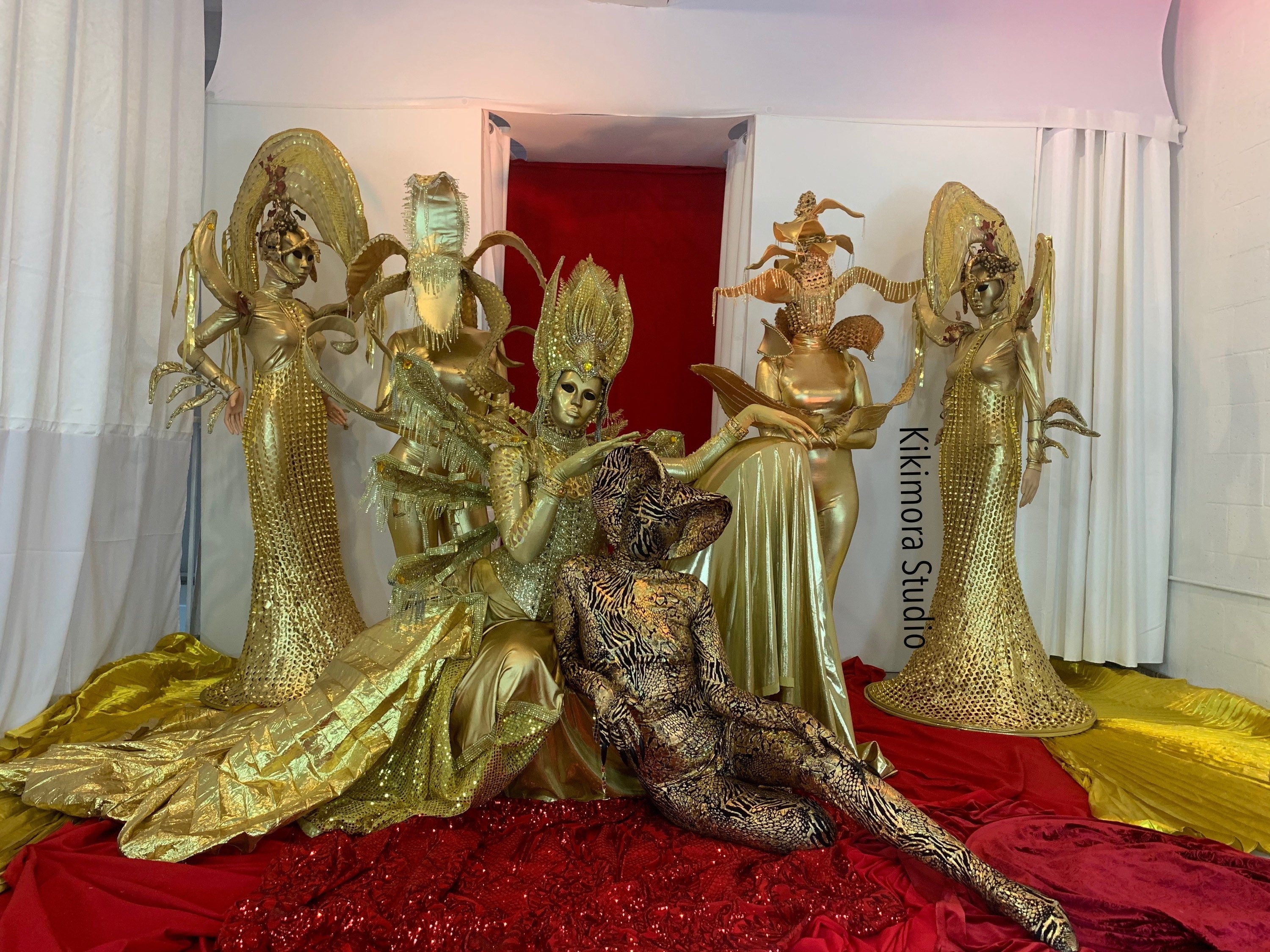 Gold Cobra, Snake Costume, Gymnastic, Acrobatics, Dancers, Contortionist Outfit, Uniform, Custom Made