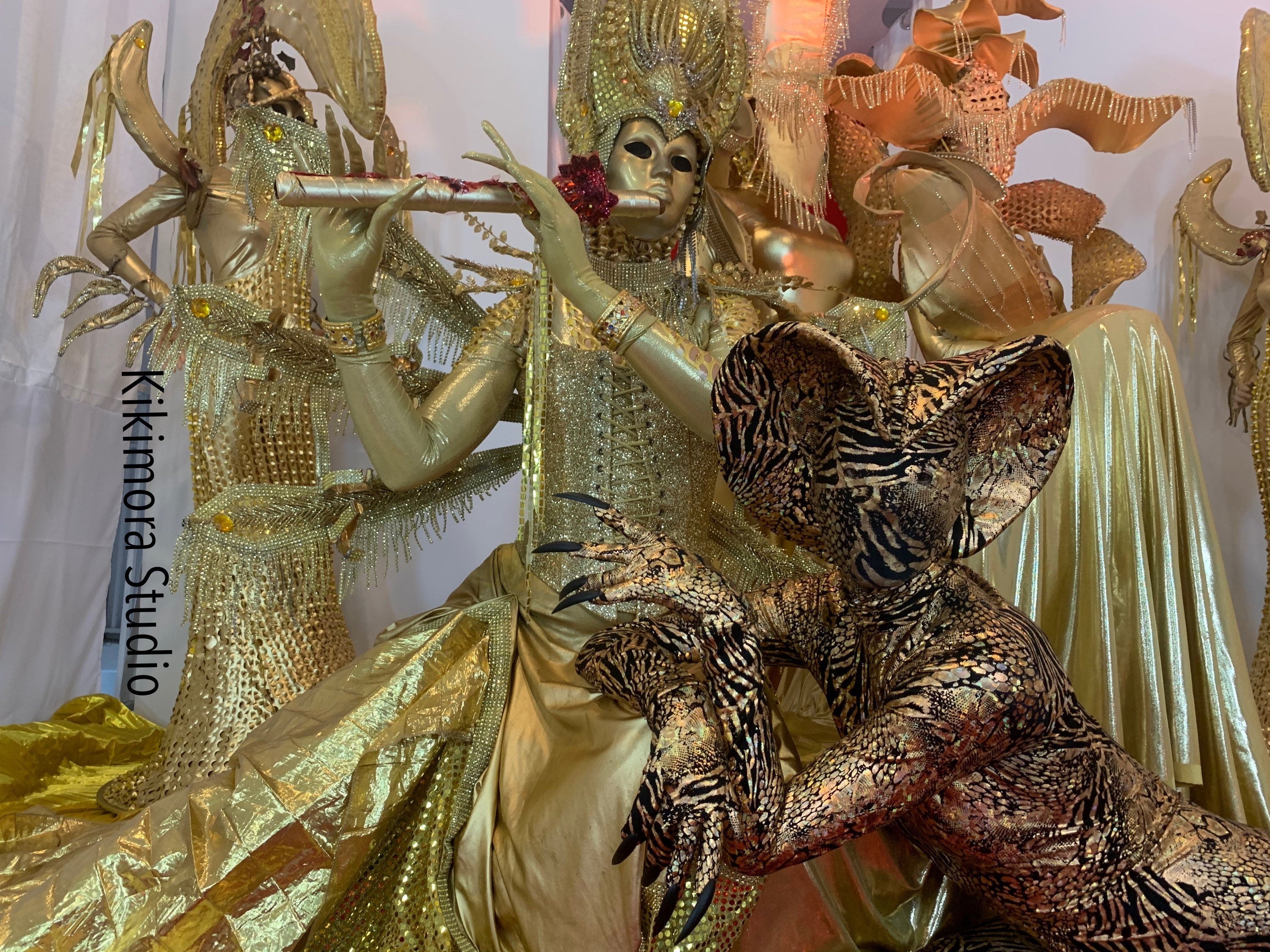 Gold Cobra, Snake Costume, Gymnastic, Acrobatics, Dancers, Contortionist Outfit, Uniform, Custom Made