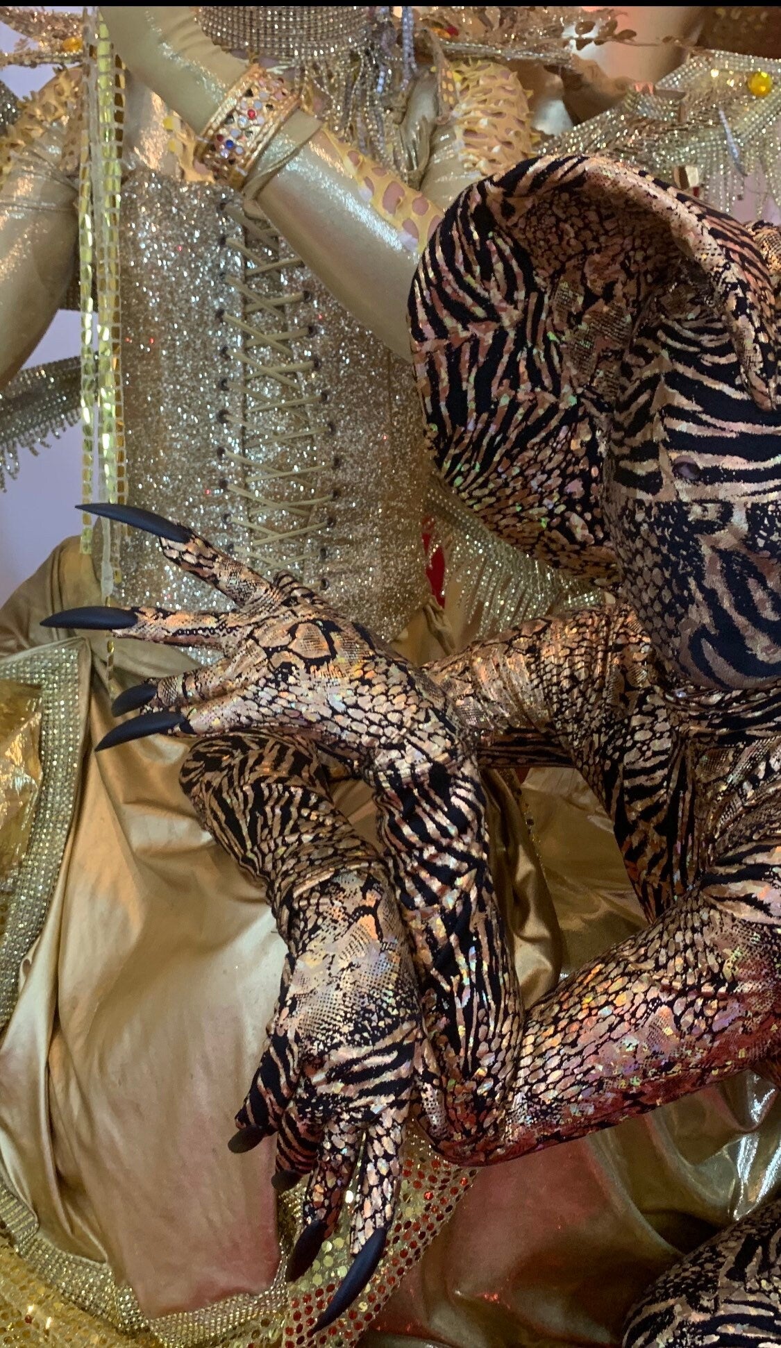 Gold Cobra, Snake Costume, Gymnastic, Acrobatics, Dancers, Contortionist Outfit, Uniform, Custom Made