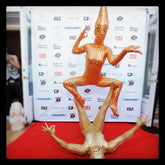 Silver robot costume, bodysuit for woman or man, exotic dance wear, futuristic clothing