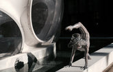 Silver robot costume, bodysuit for woman or man, exotic dance wear, futuristic clothing