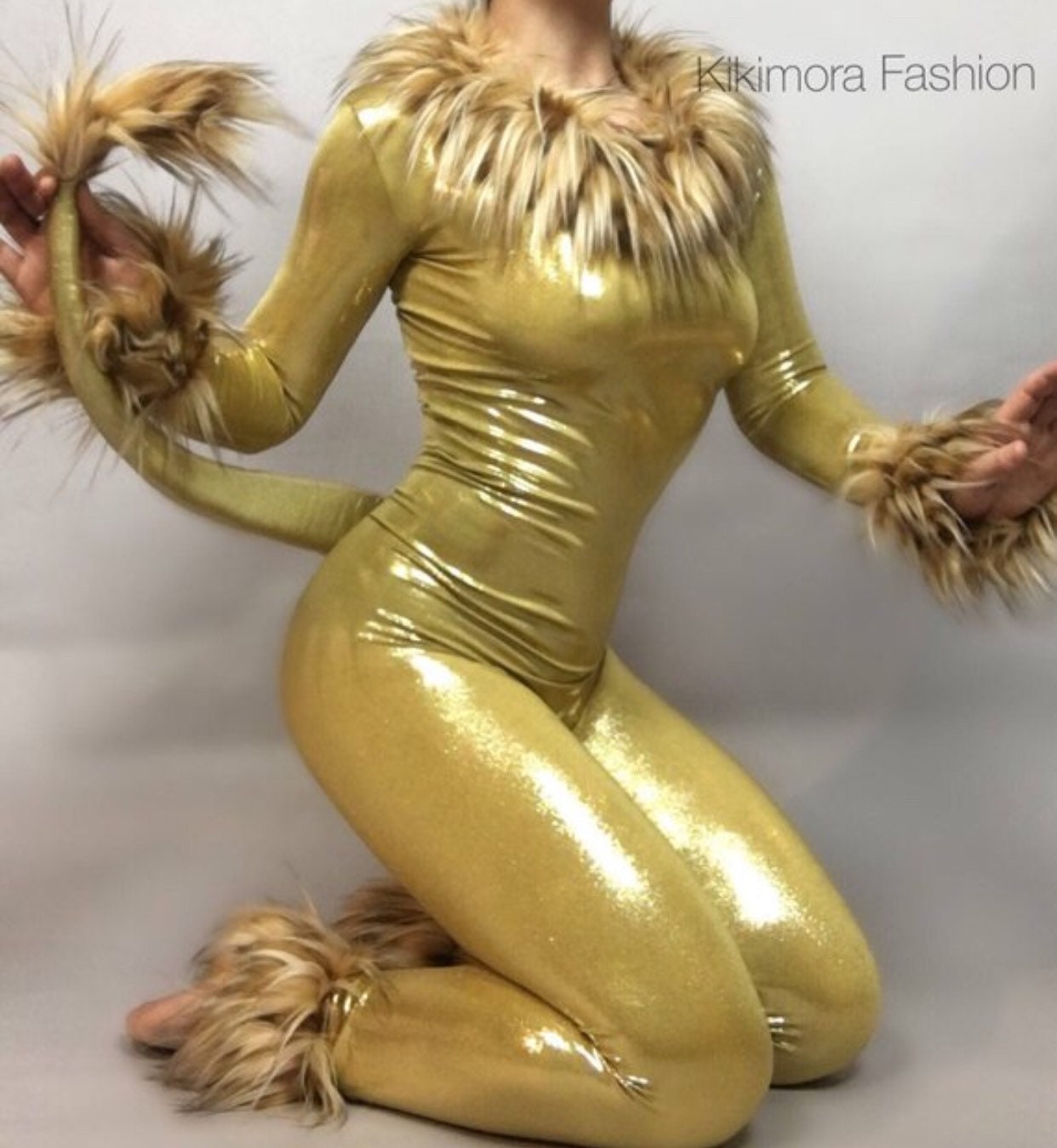 Lion Costume, Wizard of Oz, Beautiful Velvet Jumpsuit Trending Now, Made in USA