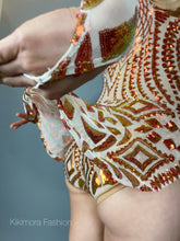 Beautiful Aerialist Costume, Pole Dancewear, Sequin Bodysuit for Women or Men, Showgirl Leotard, Made in USA, Personalized Dressing Gown