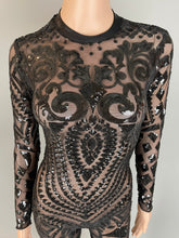 Showgirl Costume, Bodysuit for Women or Men, Beautiful Sequins Jumpsuit, Sheer Bodysuit, Bellydance Costume, Bridal Bodysuit