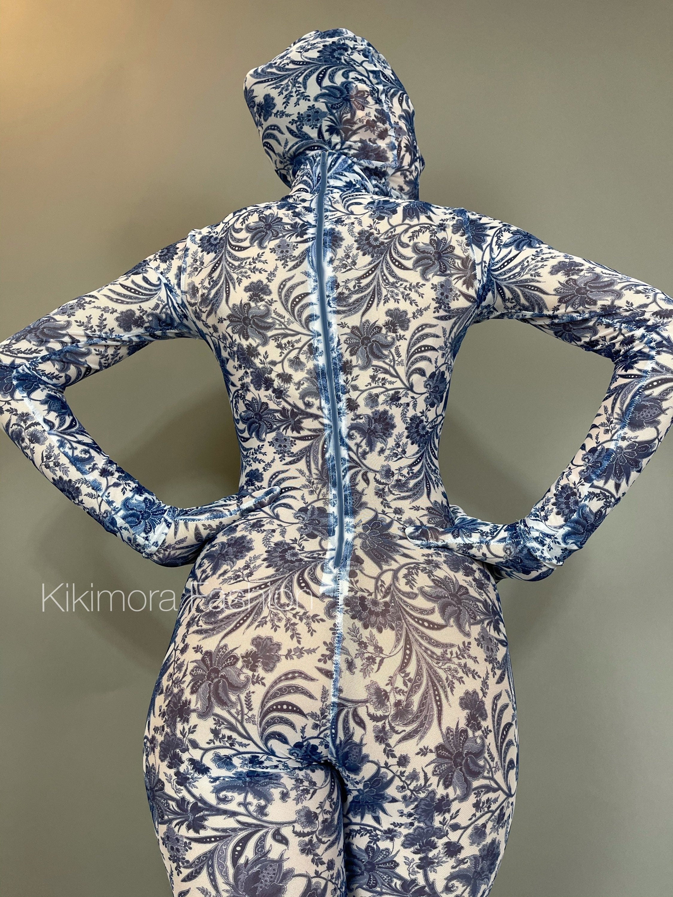 Power Mesh Jumpsuit, Circus Costume, Zentaisuit, Dancewear, Contortionist Bodysuit, Trending Now, Made in USA, Made by Measure