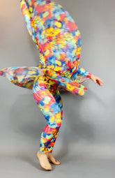 Bodysuit for Women or Men, Made by Measure, Bird Wings, Spandex Catsuit, Dancewear