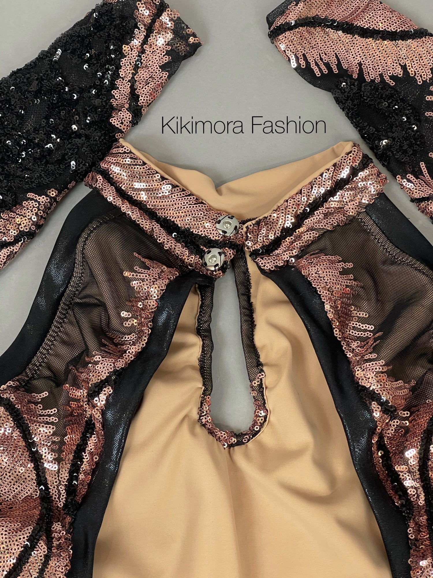 Showgirl Costume, Sexy Open Back, Sequins Mesh Catsuit, Unitard for Contortionist, Sheer Jumpsuit, Dance Party Outfit