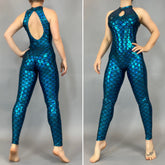 Mermaid Spandex Unitard: Exotic Dance, Yoga, Aerialist Costume - Custom Fit Catsuit for Performance