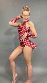 Exotic Dance Wear, Super Cute Burlesque Bodysuit With Skirt, Showgirl Costume, Pole Dance Wear, Dance Teacher Gift, Trending Now