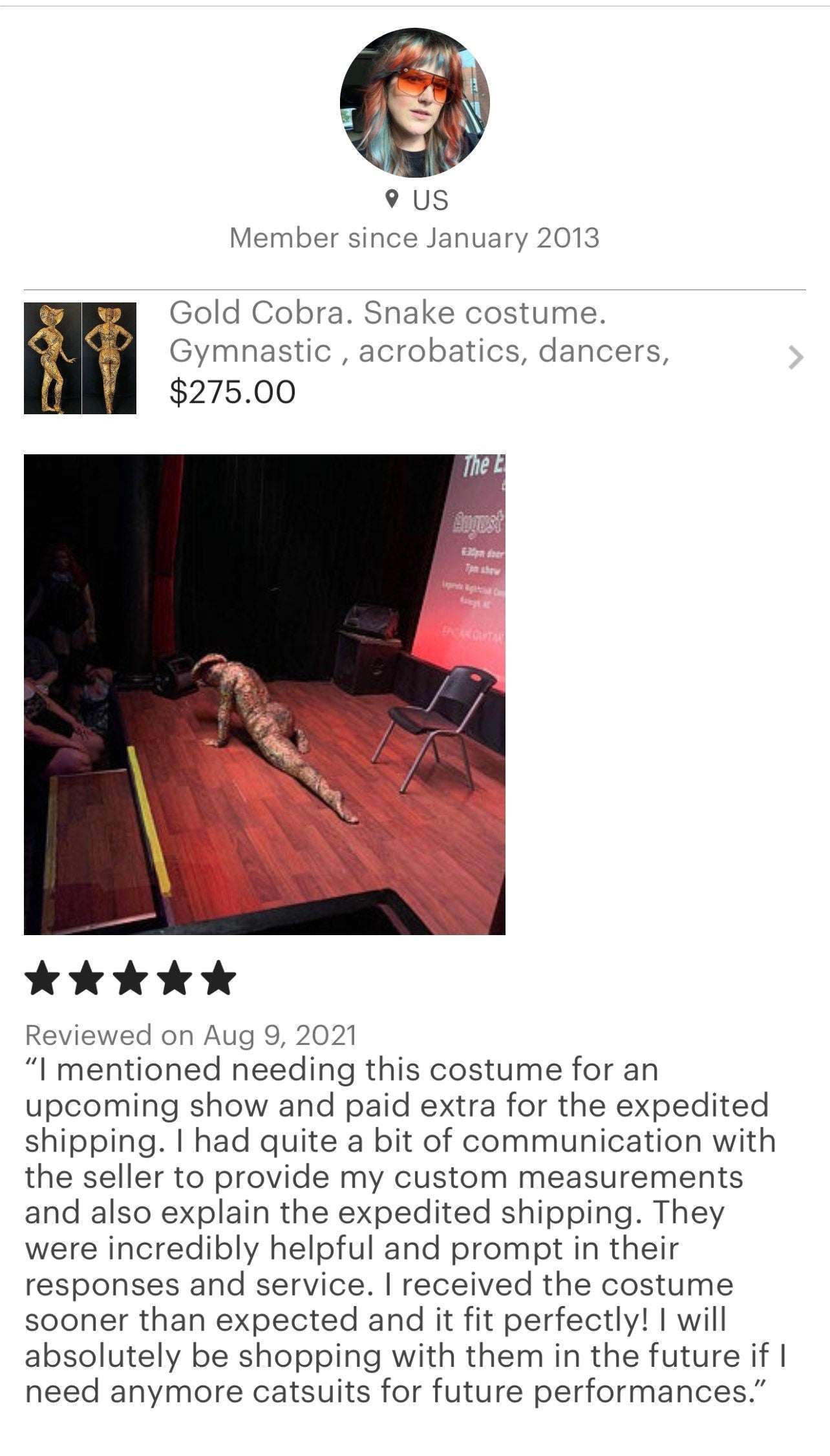 Gold Cobra, Snake Costume, Gymnastic, Acrobatics, Dancers, Contortionist Outfit, Uniform, Custom Made