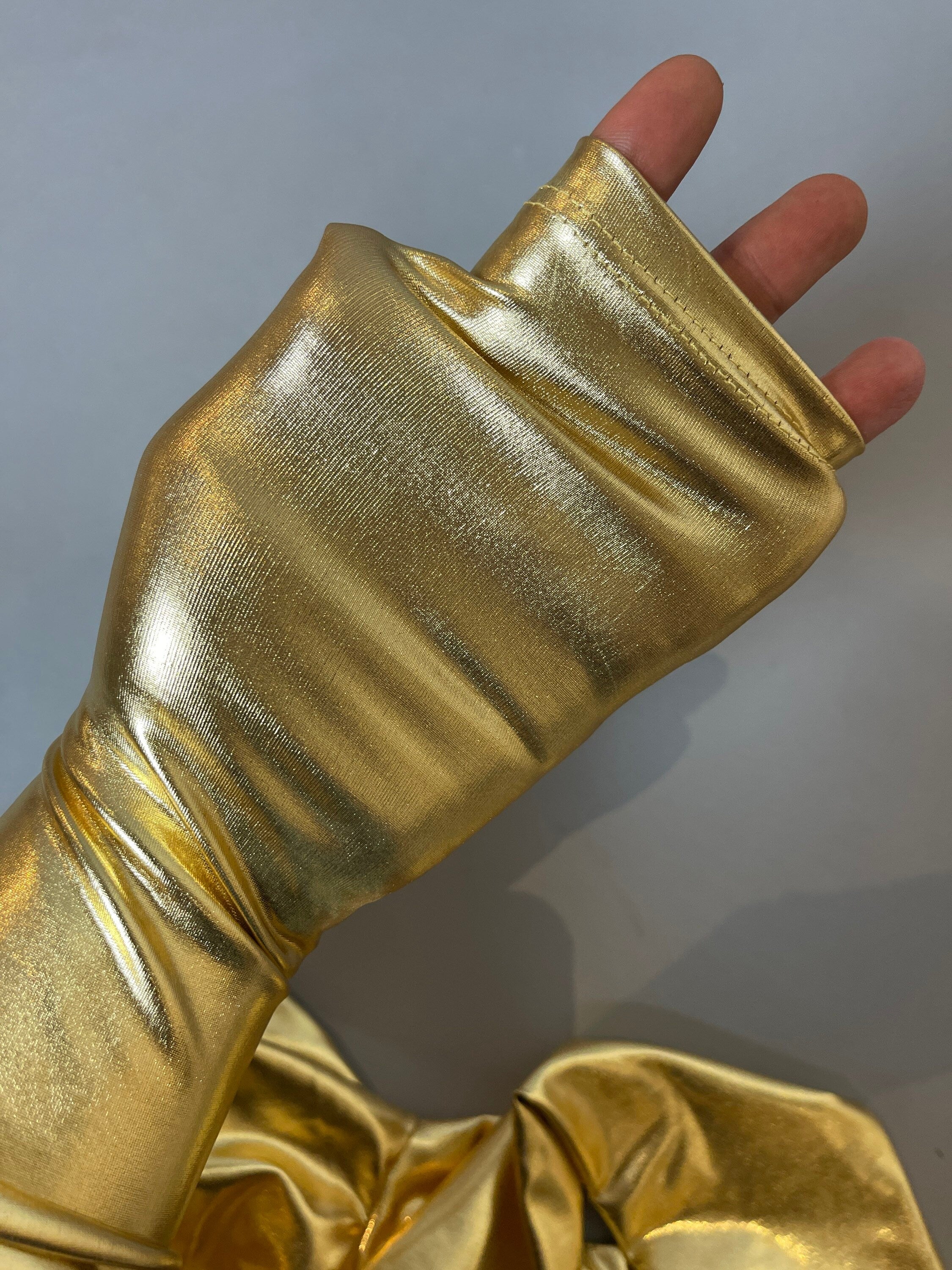 Gold Bodysuit Costume, Women Outfit, Circus, Dance, Performer, Leotard, Yoga, Lycra, Festival, Mirror Shiny Metallic Lycra