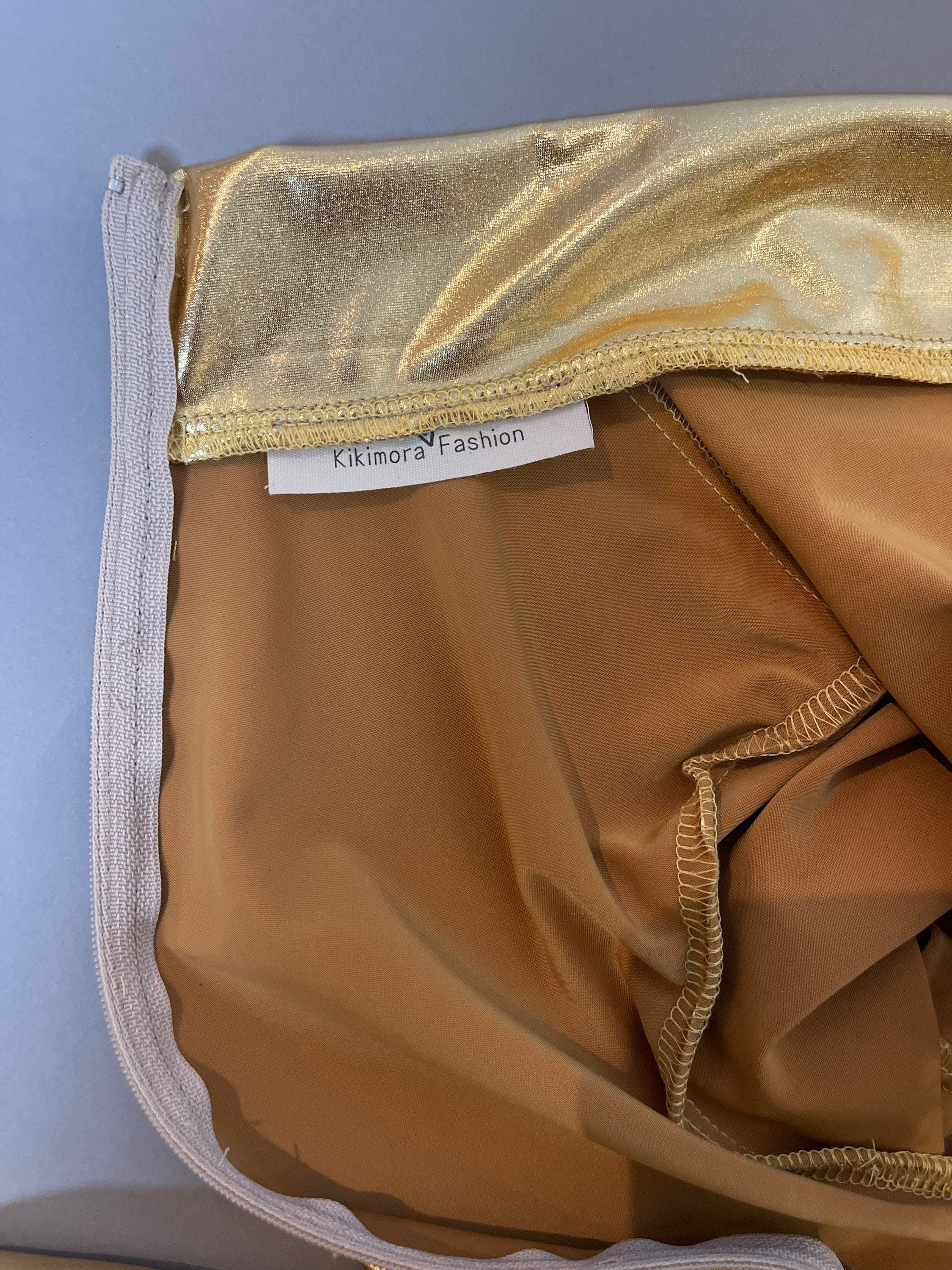 Gold Bodysuit Costume, Women Outfit, Circus, Dance, Performer, Leotard, Yoga, Lycra, Festival, Mirror Shiny Metallic Lycra