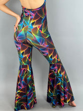 Rave Jumpsuit, Bellbottom onesie, Disco costume, Party outfit, Festival Fashion. Trending now, EDM outfit, go go dance outfit.