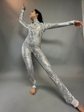Showgirl Costume, Beautiful Sequins Bodysuit, Jumpsuit for Gymnastics, Stage Wear, Exotic Dance Wear, Trending Now