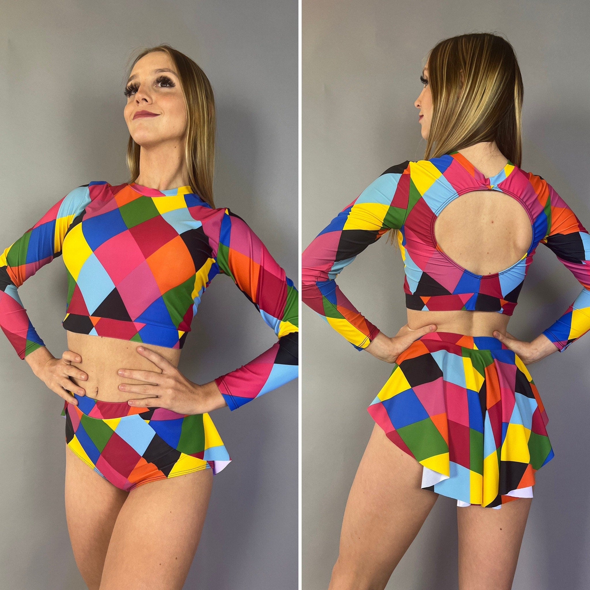 Costume for Pole Dancers, Beautiful Circus Fashion, Exoyic Dance Wear,festival Outfit, Showgirl Costume, Trending Now