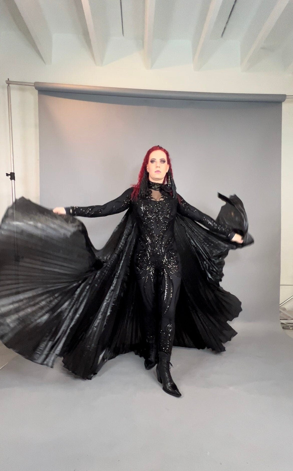 Pleated Cape, Maxi Skirt, Oversize Half Skirt, Costume Accessories, Beautiful Aerialist Skirt, Trending Now