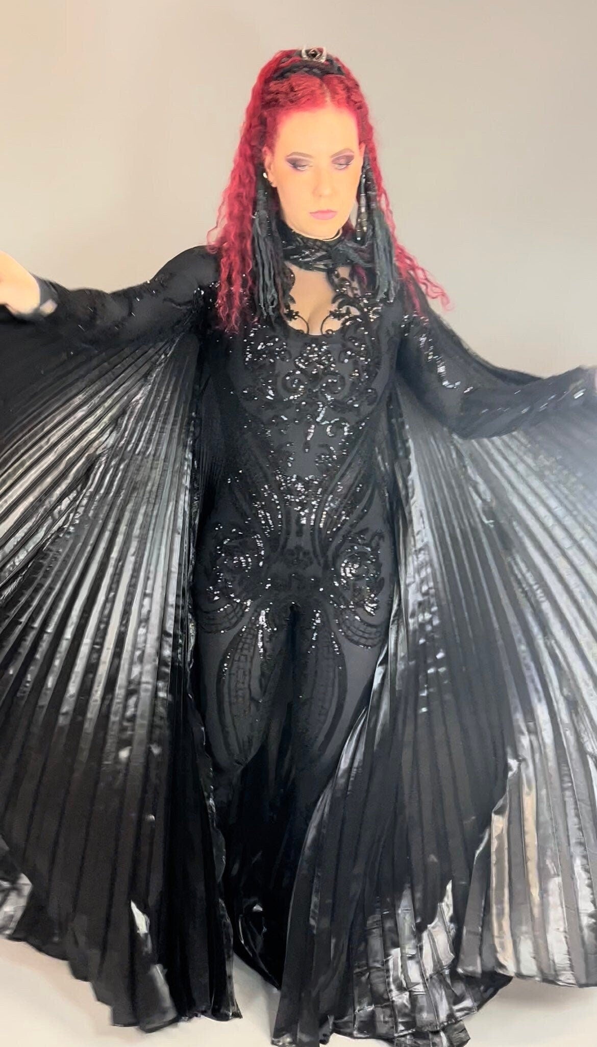 Pleated Cape, Maxi Skirt, Oversize Half Skirt, Costume Accessories, Beautiful Aerialist Skirt, Trending Now