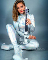 Robot Costume, Futuristic Clothing, Spandex Catsuit, Beautiful Dancewear, Gymnastic Jumpsuit, Custom Bodysuit