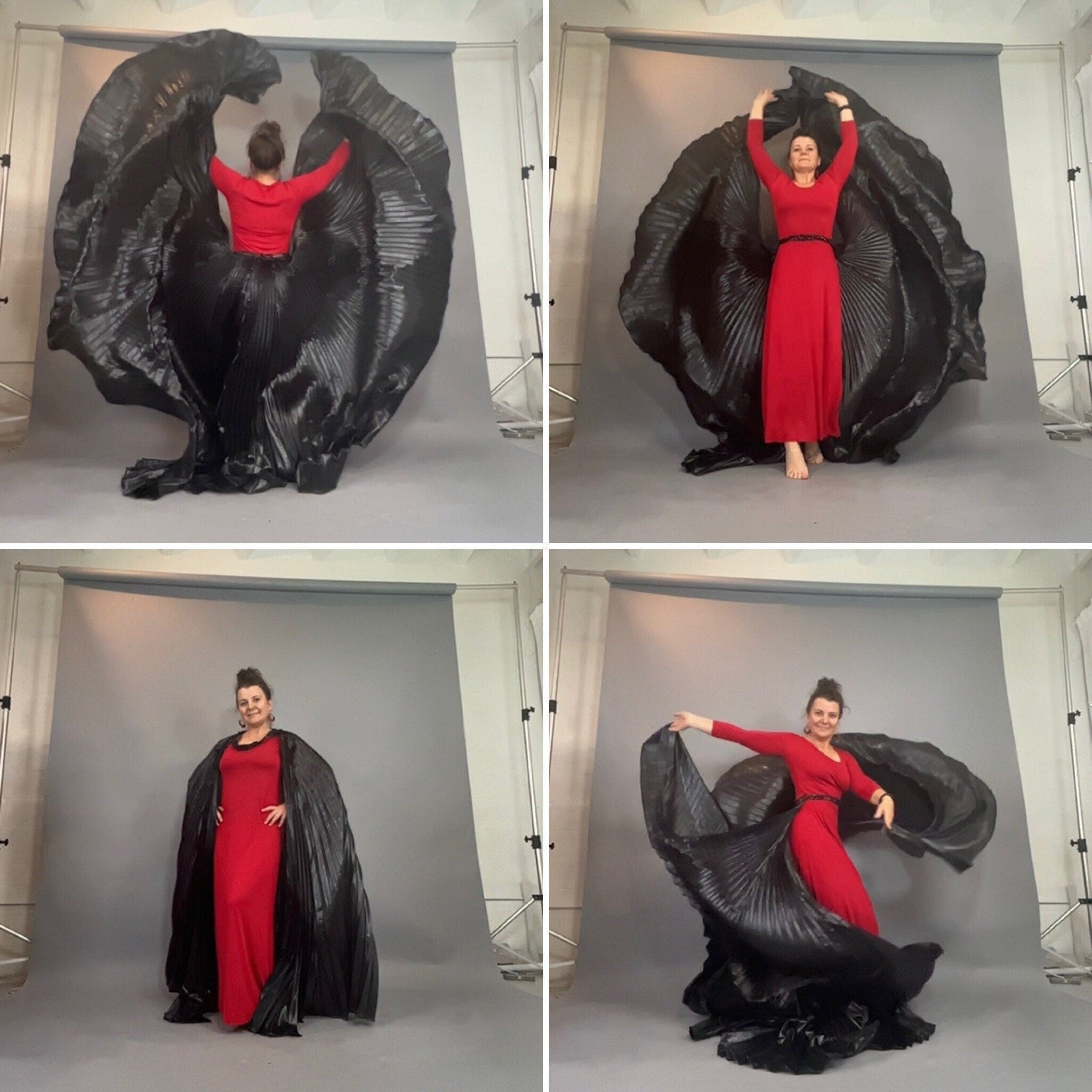 Pleated Cape, Maxi Skirt, Oversize Half Skirt, Costume Accessories, Beautiful Aerialist Skirt, Trending Now