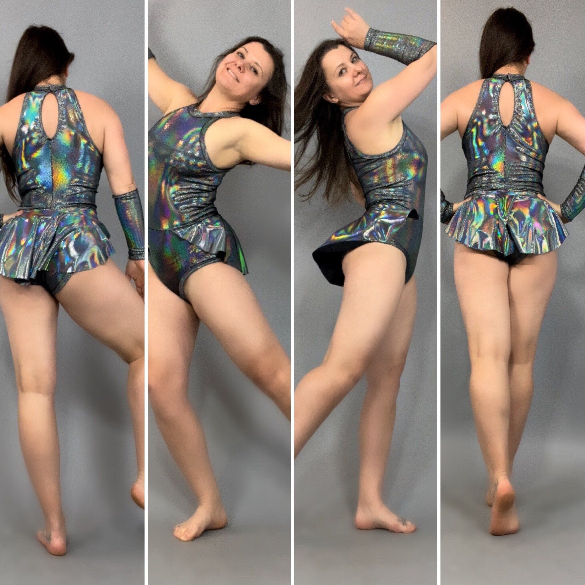 Showgirl Costume, Elegant Leotard, Futuristic Clothing, Party Outfit, Trending Now