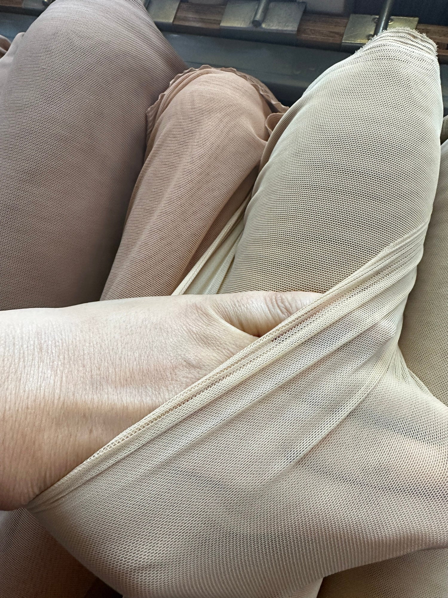 Sheer Nude Catsuit Bodysuit, Full Sleeves, Turtleneck