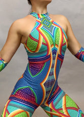 Cirque Costume for Gymnastics, Dance, Aerial, Trapeze Circus Shows