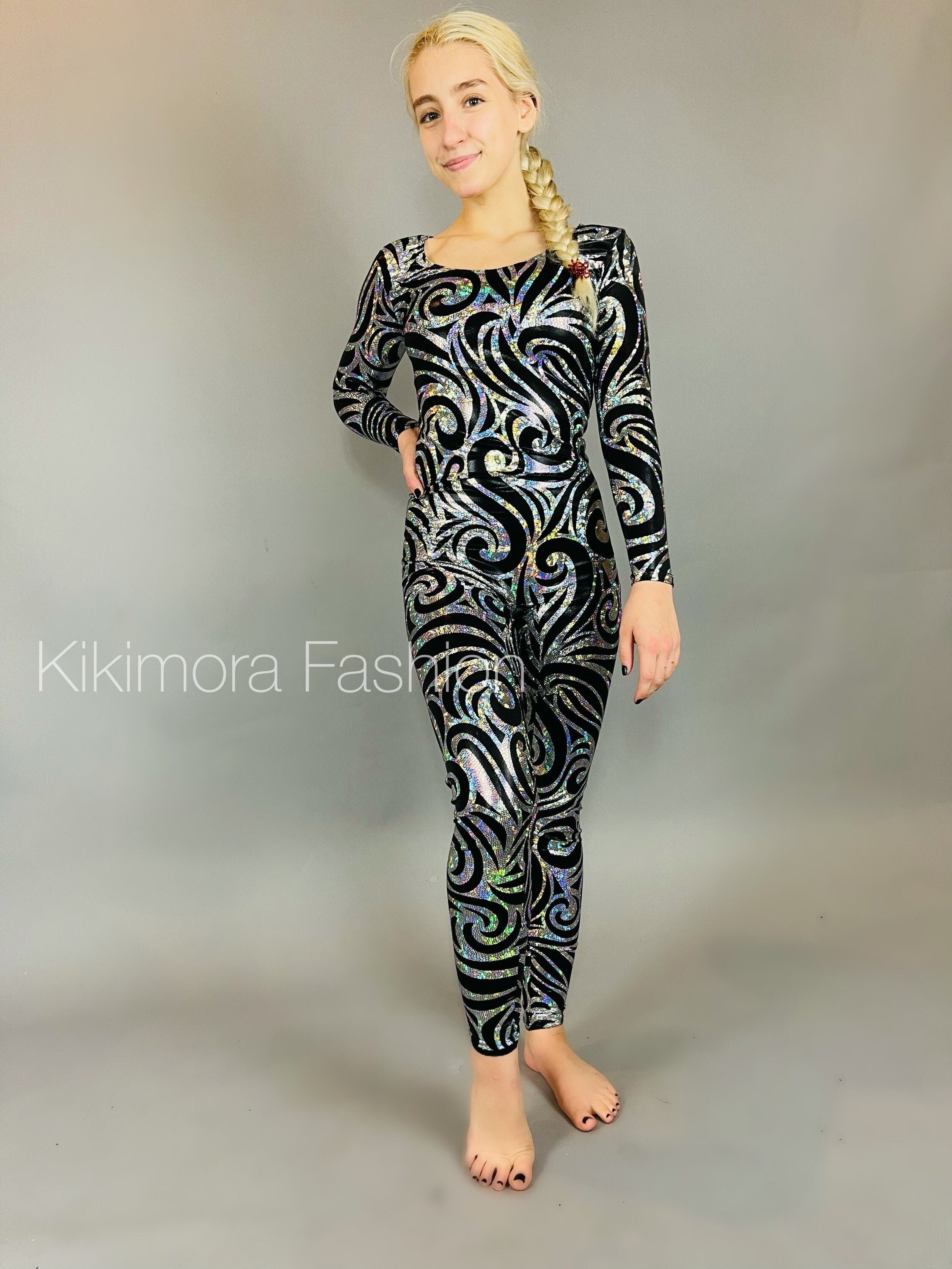 Gymnastic jumpsuit, Beautiful costume for Aerialist, Contortionist gift, Spandex bodysuit, Exotic Dancewear.