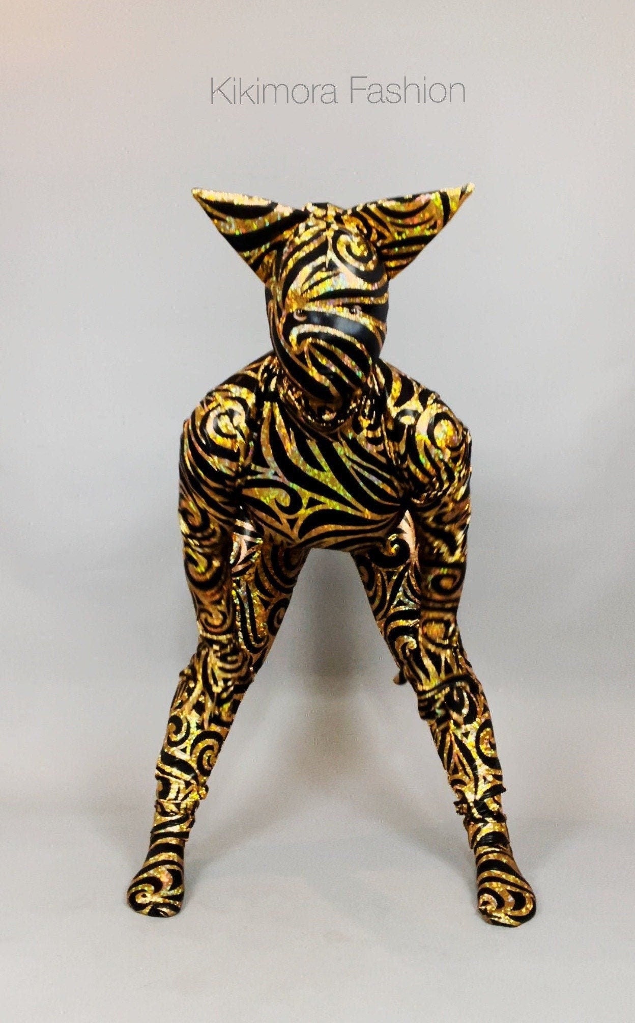 Cat Costume, Beautiful Fantasy Headpiece, Halloween Costume, Dancewear, Spandex Catsuit, Trending Now