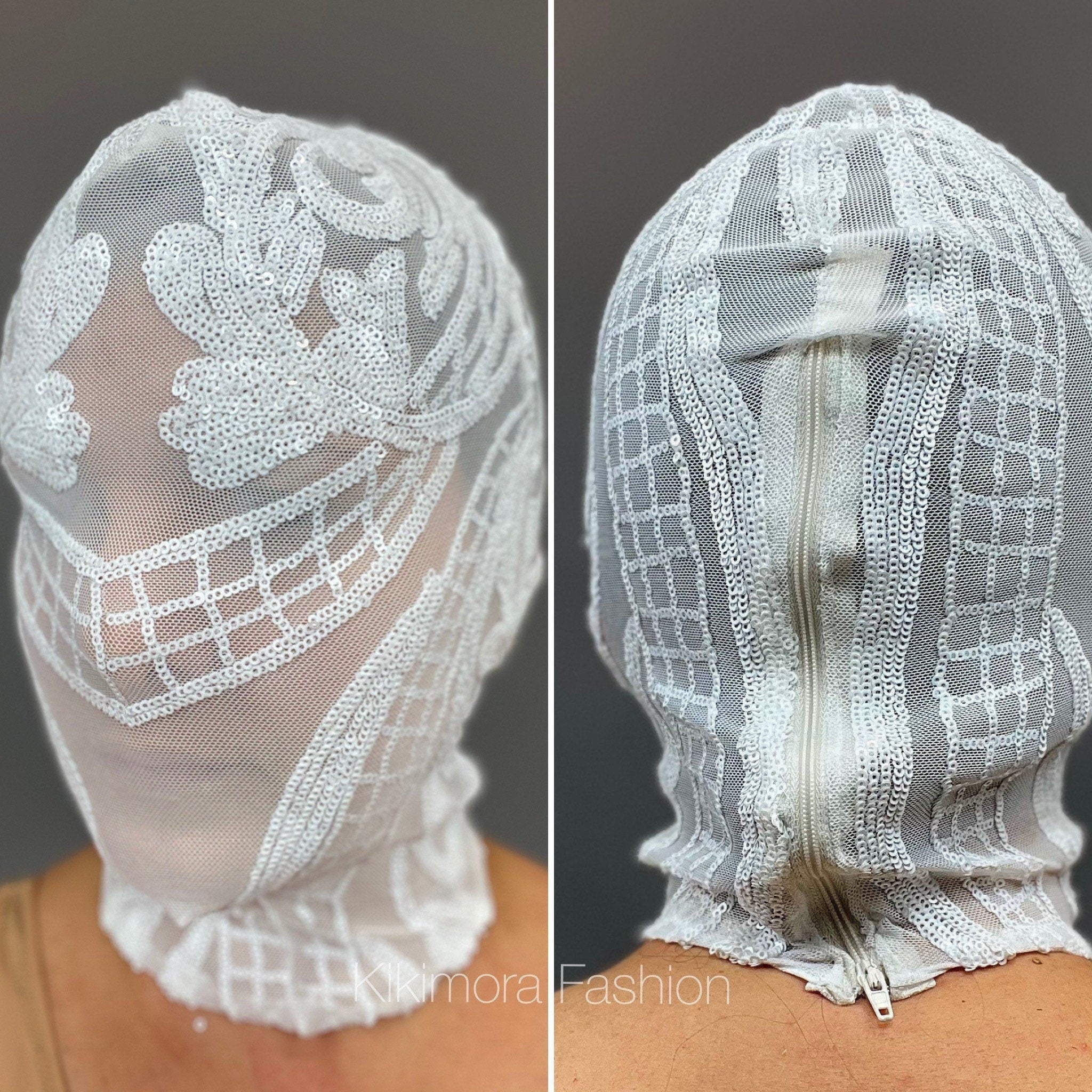 Headpiece, Beautiful Alternative Face Mask, Futuristic Clothing, Head Cover, Trending Now