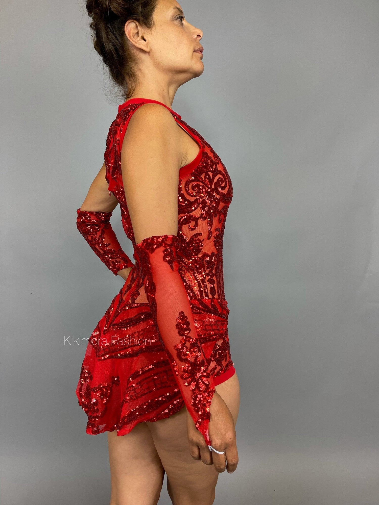 Beautiful Aerialist Costume, Pole Dancewear, Sequin Bodysuit for Women, Showgirl Leotard, Trending Now, Personalized Dressing Gown