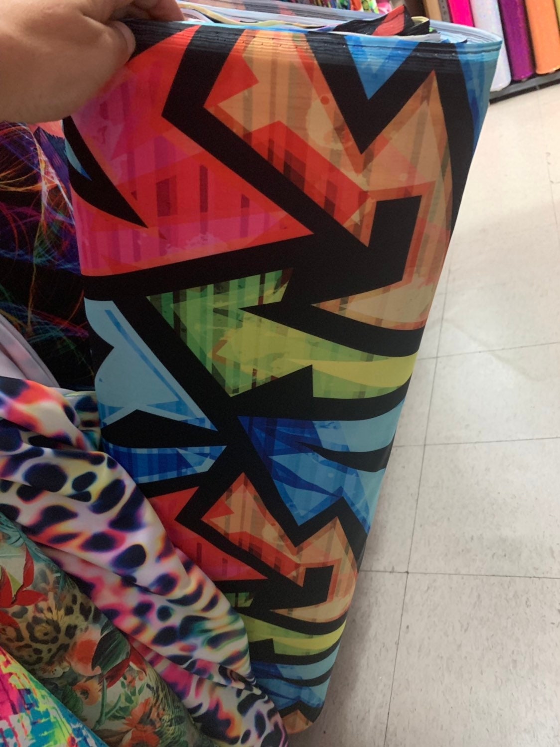 Bodysuit for Women or Men, Street Style Graffiti Print Jumpsuit, Modern Costume for Dancers, Aerialists, Gymnast