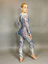 Black and Red Floral Sequins Catsuit, Tear Drop Back Opening, Full Sleeves Jumpsuit