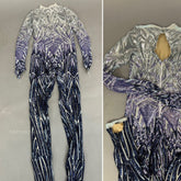 Beautiful Sequin Jumpsuit, Exotic Dance Wear, Gymnastic Costume, Futuristic Fashion, Festival Catsuit, Trending Now