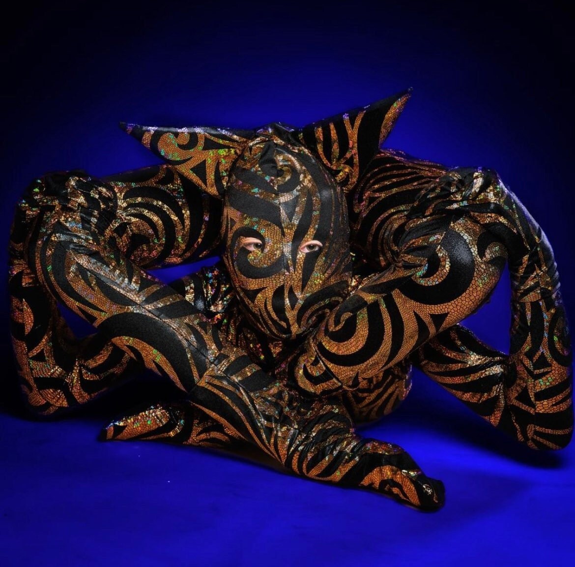 Cat Costume, Beautiful Fantasy Headpiece, Halloween Costume, Dancewear, Spandex Catsuit, Trending Now