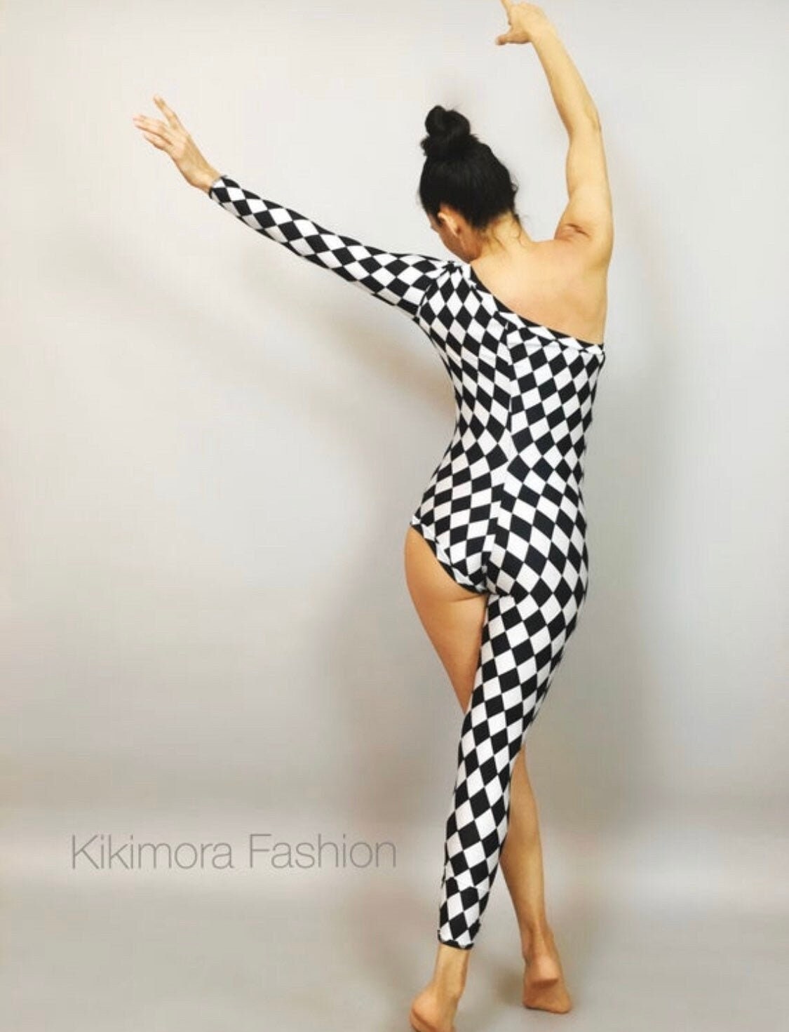 Harlequin Costume, Spandex Jumpsuit, New Trend, Bodysuit for Women or Men, Exotic Dancewear