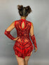 Beautiful Aerialist Costume, Pole Dancewear, Sequin Bodysuit for Women, Showgirl Leotard, Trending Now, Personalized Dressing Gown