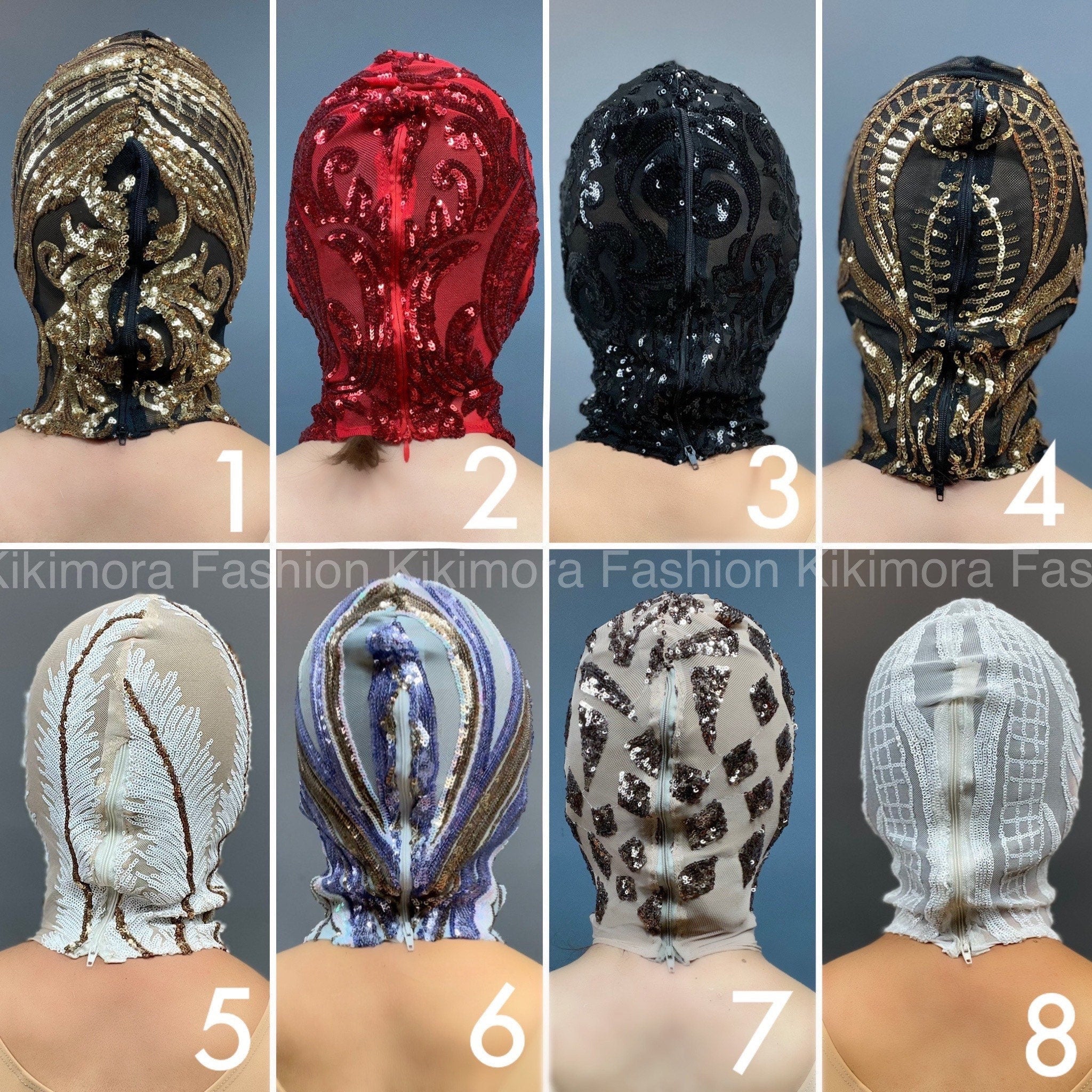 Festival Headpiece, Beautiful Sequin Face Mask, Fantasy Creature, Futuristic Clothing, Sequin Face Mask, Trending Now