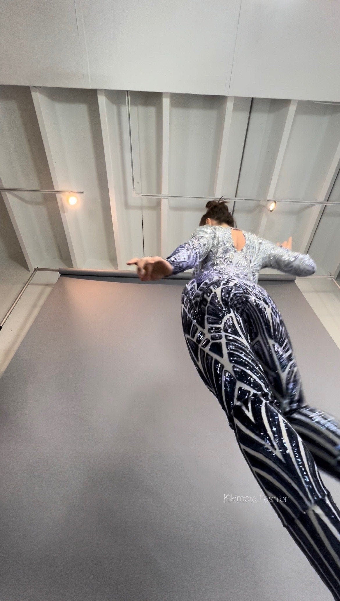 Beautiful Sequin Jumpsuit, Exotic Dance Wear, Gymnastic Costume, Futuristic Fashion, Festival Catsuit, Trending Now