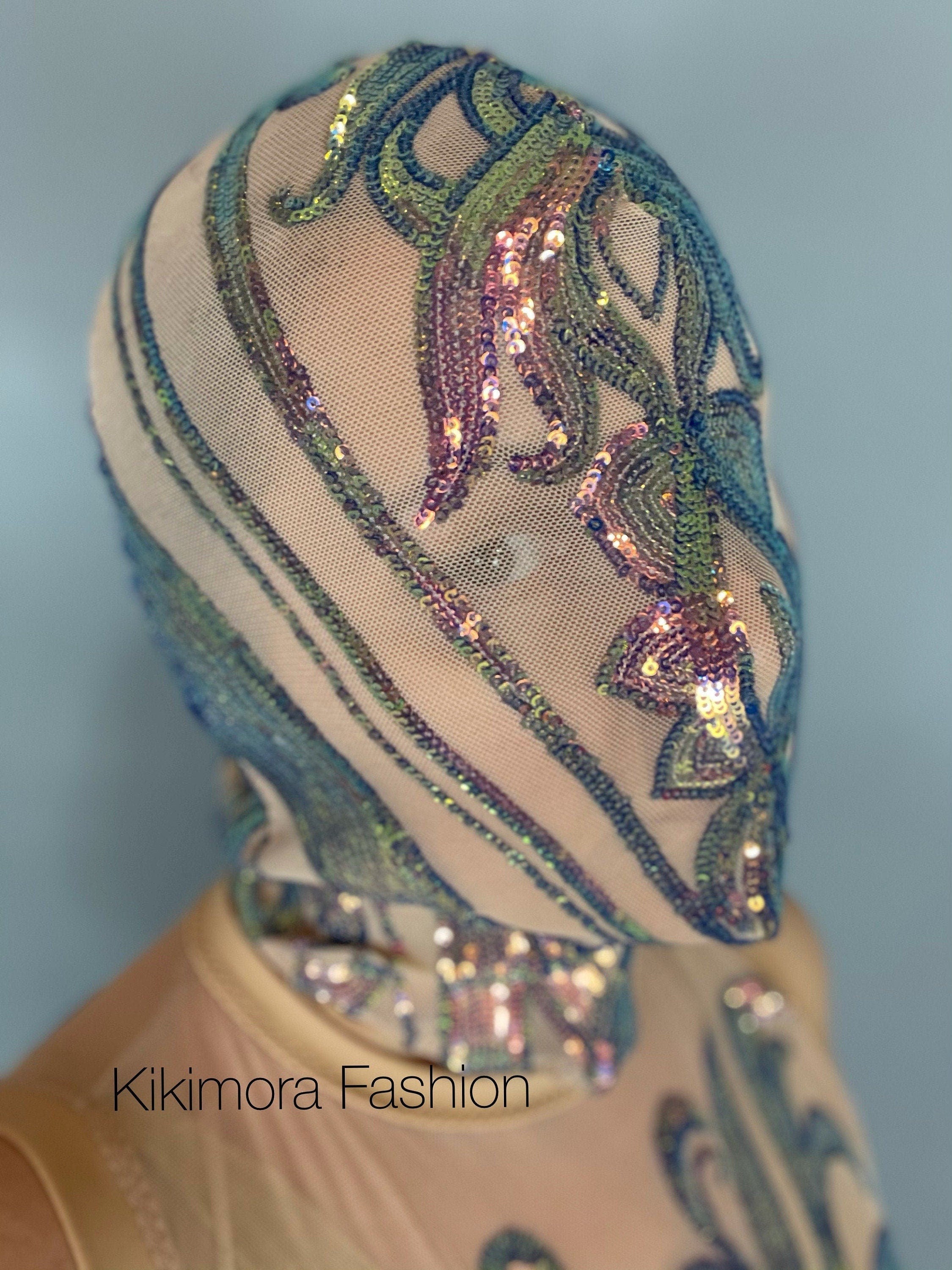 Festival Headpiece, Beautiful Sequin Face Mask, Fantasy Creature, Futuristic Clothing, Sequin Face Mask, Trending Now